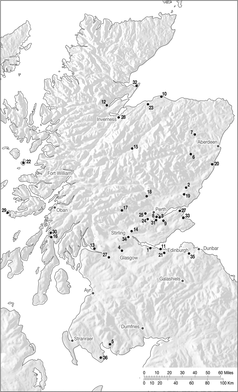 Map locations Abercorn site of short-lived seventh century - photo 5