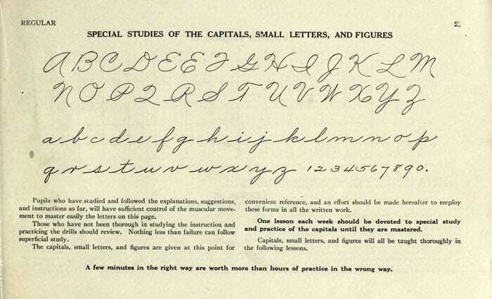 Austin Norman Palmer introduced a simplified variant of the Spencerian script - photo 6