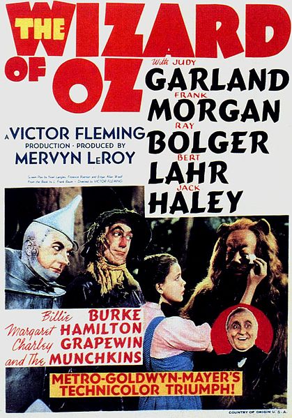 Poster for 1939 MGM motion picture starring Judy Garland Judy Garland as - photo 19