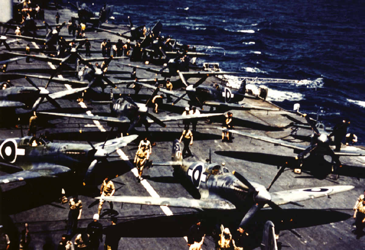 Seafire IIIs aboard an aircraft carrier Courtesy of Donald Nijboer The - photo 6