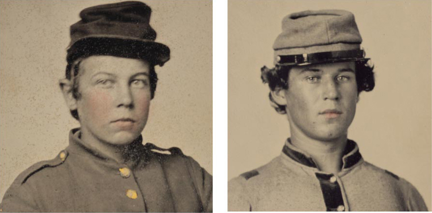 Union left and Confederate soldiers Union left and Confederate sailors - photo 8