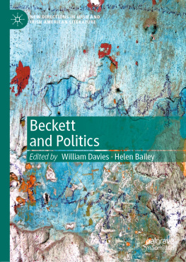 William Davies (editor) - Beckett and Politics