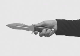 Fig 3 The correct grip of the knife allows you to deliver both stabbing and - photo 3