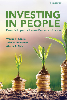 Cascio Wayne F. Investing in People