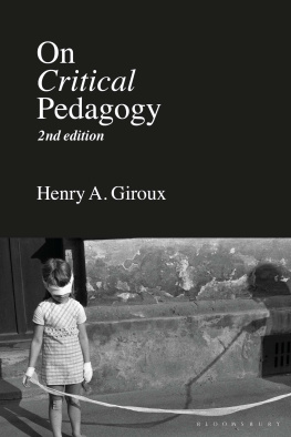 Henry A. Giroux - On Critical Pedagogy