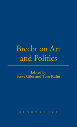 Brecht Brecht On Art And Politics