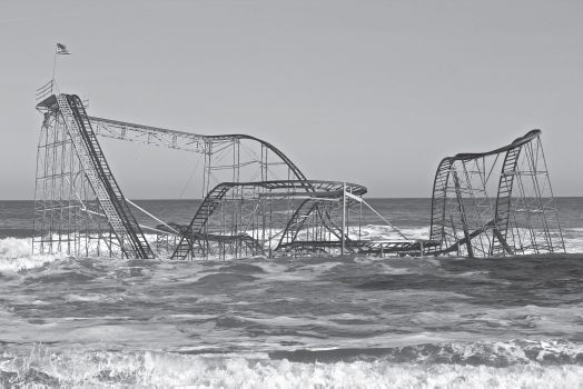 Jetstar Rollercoaster in Seaside Heights New Jersey after Hurricane Sandy - photo 3