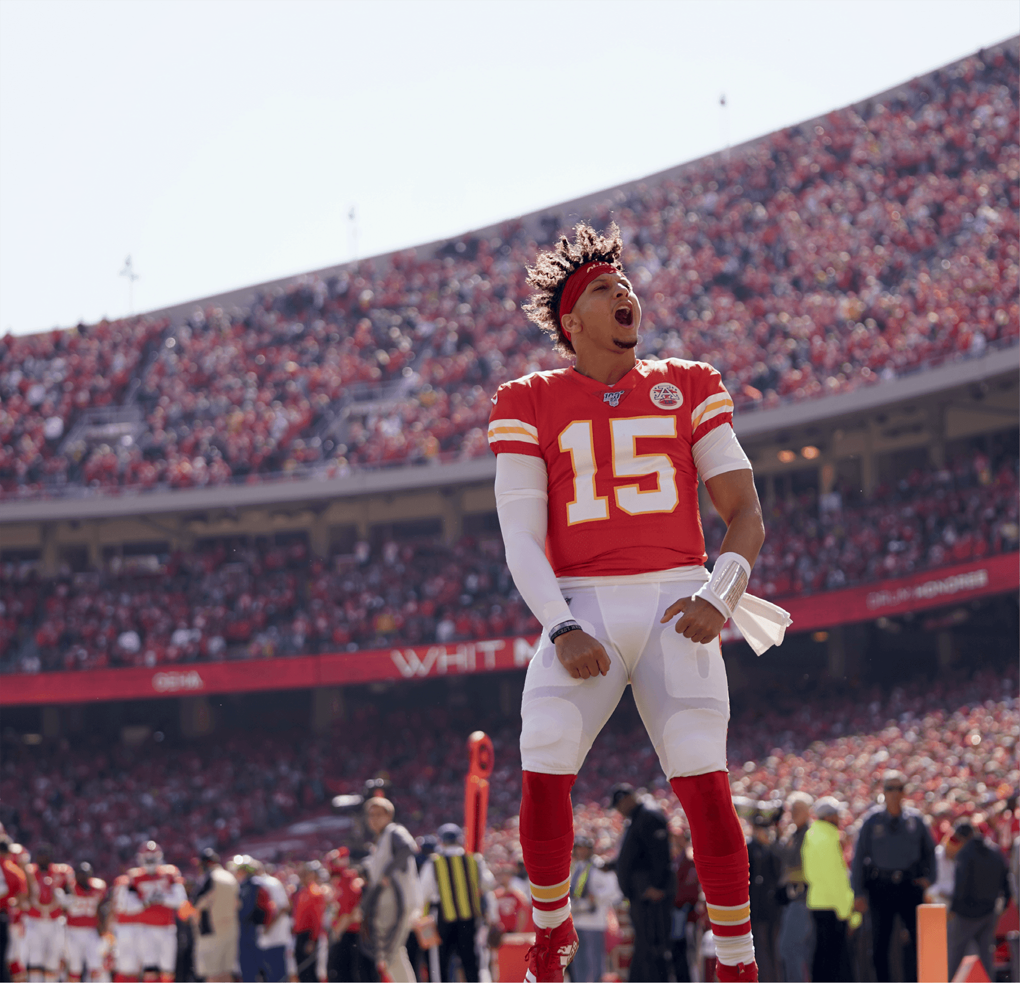 Patrick Mahomes prior to the Chiefs game with Houston Oct 13 2019 - photo 6