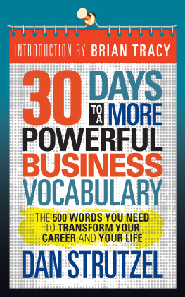 Dan Strutzel 30 Days to a More Powerful Business Vocabulary