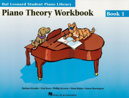 Fred Kern Piano Theory Workbook Book 1 (Music Instruction)