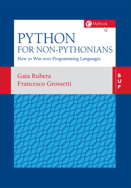 Grossetti Francesco - Python for non-Pythonians
