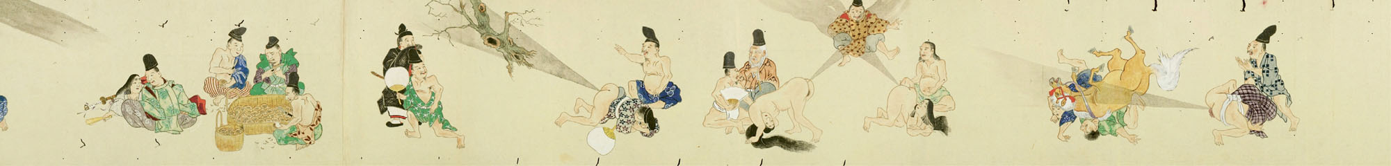 He-Gassen literally Fart competitions is a Japanese scroll of the Edo period - photo 11