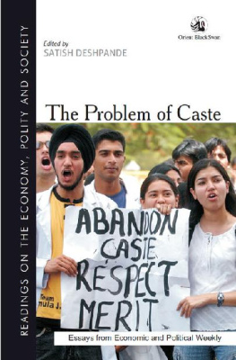 Satish Deshpande - The Problem of Caste