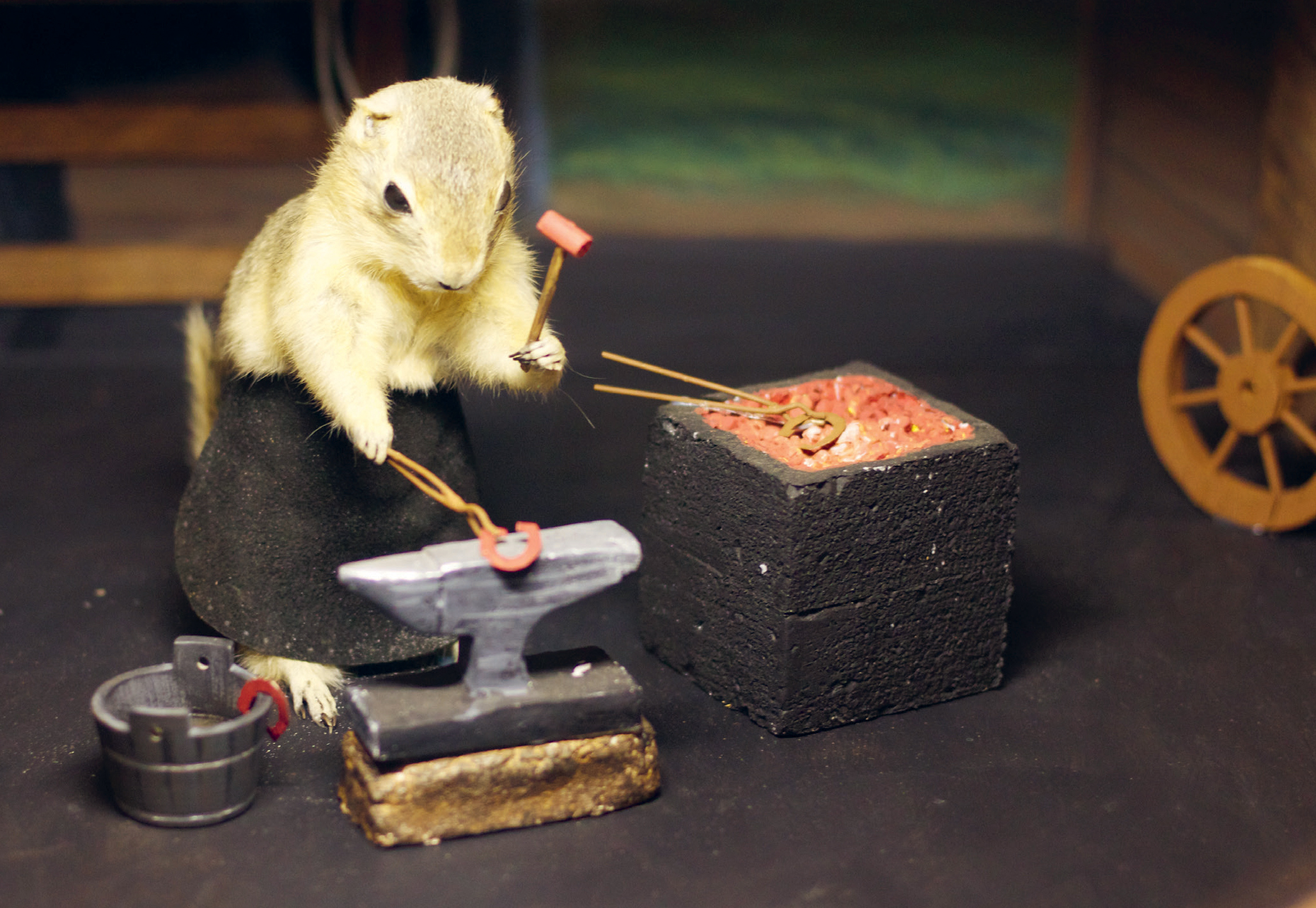 A gopher blacksmith makes shoes for a tiny tiny horse Alan Levine Flickr - photo 22