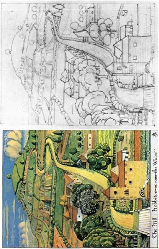 The drawing of Hobbiton was the frontispiece to the original impression of The - photo 5