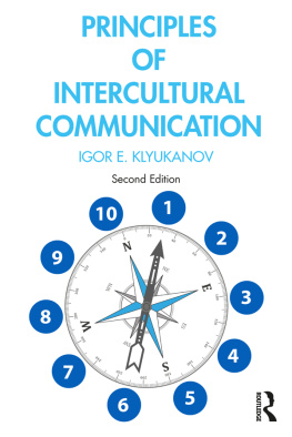 Klyukanov Igor - Principles of Intercultural Communication