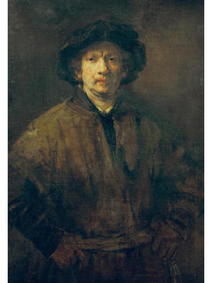 Rembrandt Self-Portrait 1652 detail Michelangelo on being asked why the - photo 3