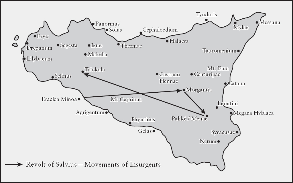 Map 3 Rebel movements in the Revolt of Salvius Second Slave War Map 4 - photo 5
