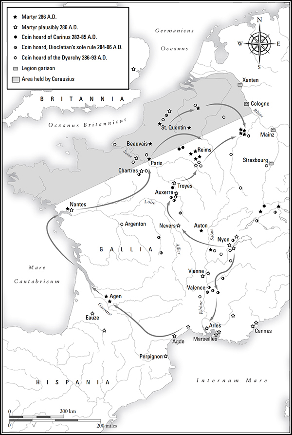 Map 3 Maximians campaign against the Baguadae Map 4 The Battle of the - photo 5