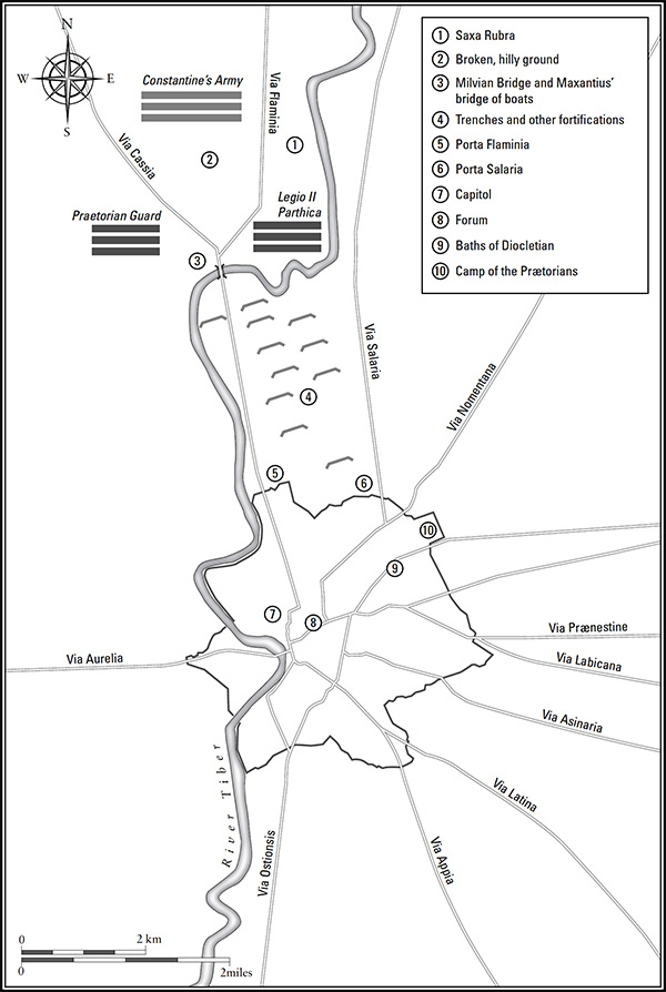 Map 4 The Battle of the Milvian Bridge 28 October AD 312 Foreword Who knows - photo 6