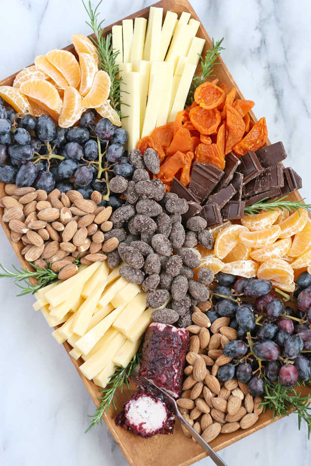 Beautiful Appetizer Platter Mmmm chocolate candied nuts fresh cheeses - photo 3