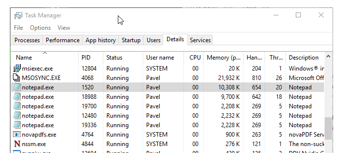 Figure 1-2 Five instances of notepad Dynamic Link Libraries Dynamic Link - photo 4