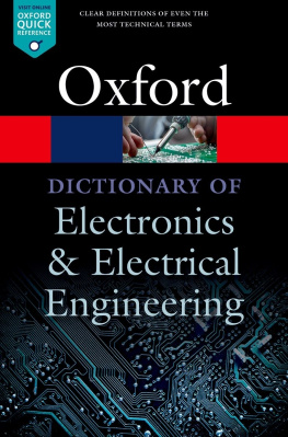 Andrew Butterfield - A Dictionary of Electronics and Electrical Engineering