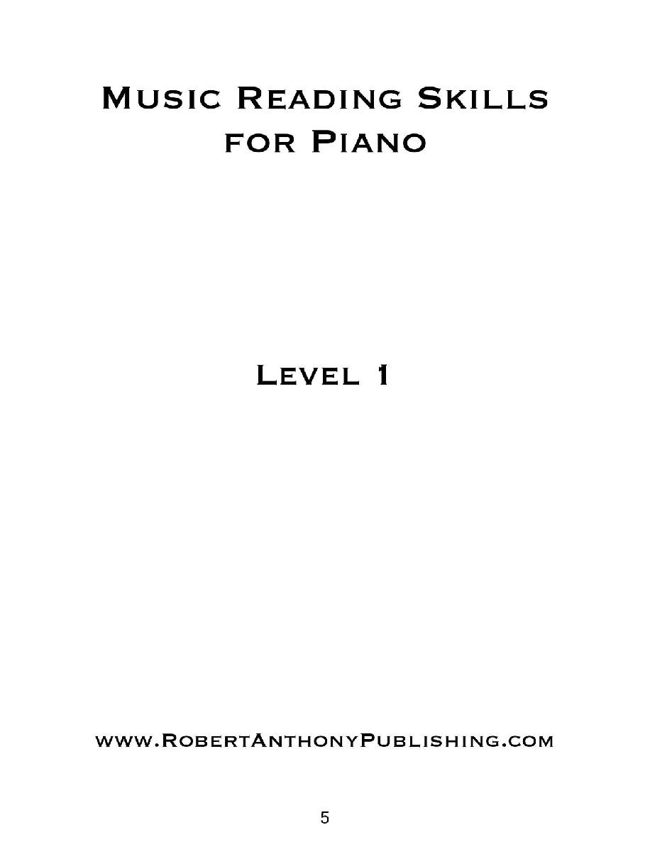 Music Reading Skills for Piano Complete Levels 1 - 3 - photo 5