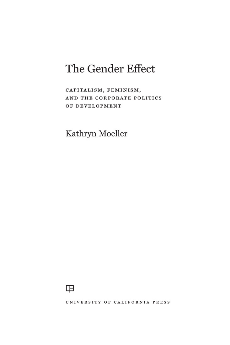 The Gender Effect The publisher and the University of California Press - photo 1