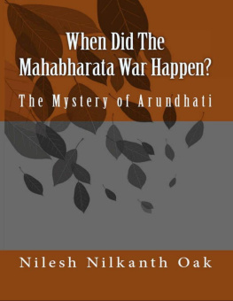 Oak When Did The Mahabharata War Happen? : The Mystery of Arundhati