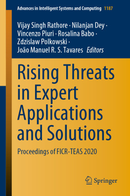 Vijay Singh Rathore - Rising Threats in Expert Applications and Solutions: Proceedings of FICR-TEAS 2020