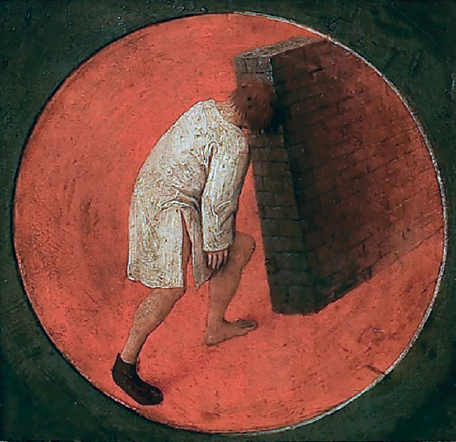 2 Banging head against a wall detail from Pieter Bruegel Twelve Proverbs - photo 5