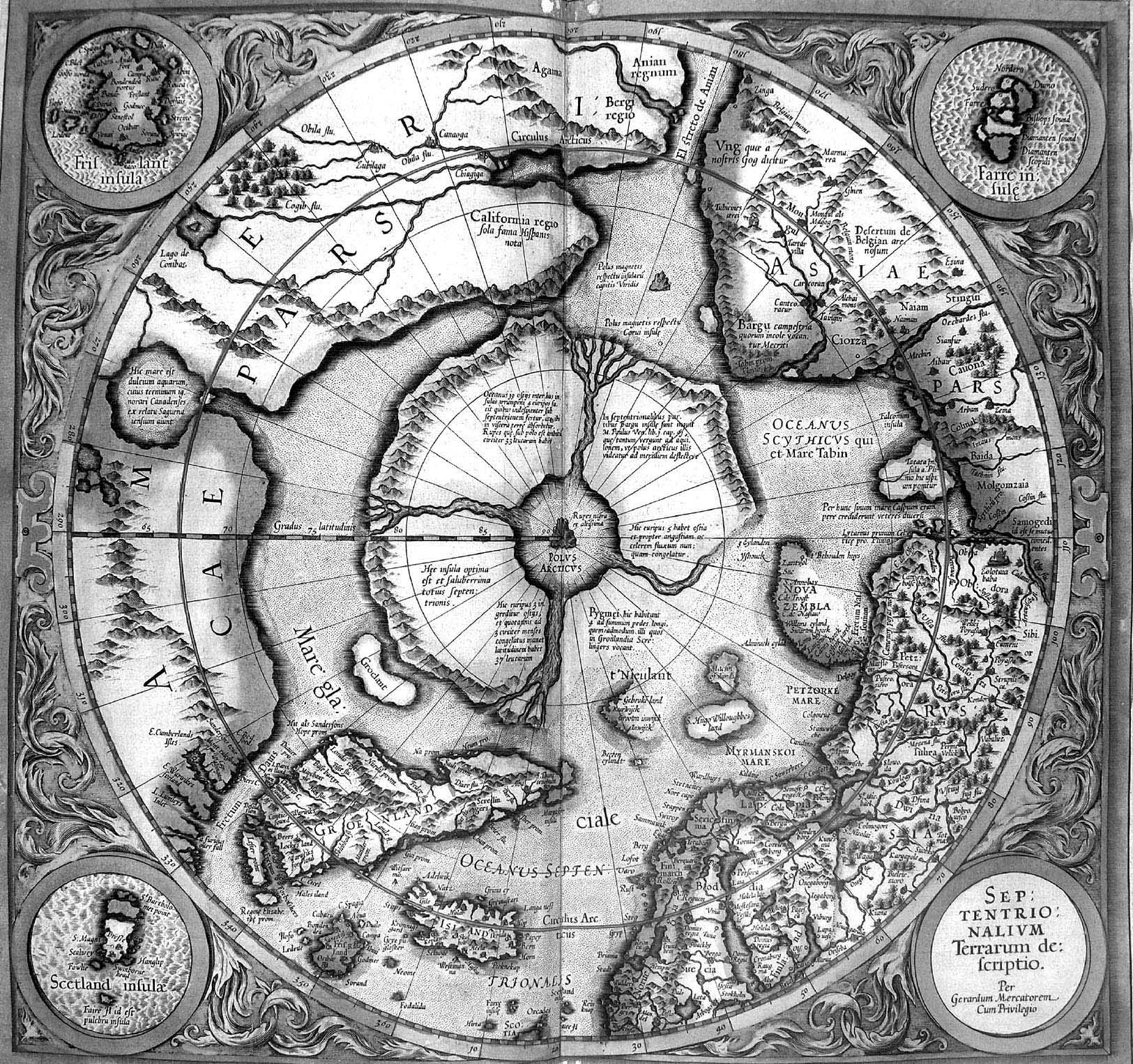 An inaccurate early map of the Arctic An imaginative illustration of a - photo 3