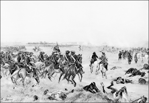 The Battle of Malplaquet Marlboroughs massed cavalry move towards the French - photo 18