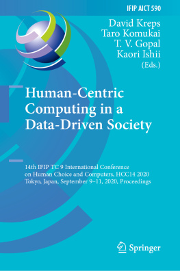 David Kreps - 14th IFIP TC 9 International Conference on Human Choice and Computers, HCC14 2020, Tokyo, Japan, September 9–11, 2020, Proceedings