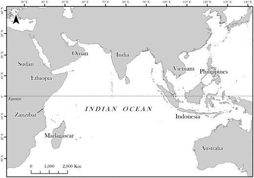 Fig 11 The Indian Ocean World showing locations covered by chapters in this - photo 1