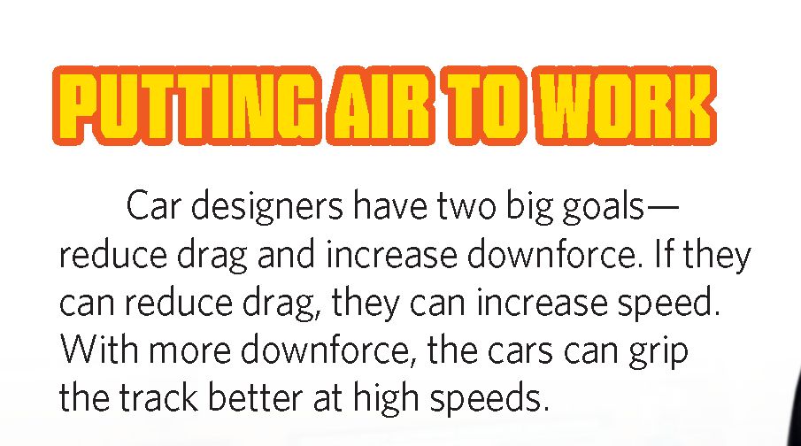 Wings extend above the rear of many race cars such as stock cars and Indy - photo 31