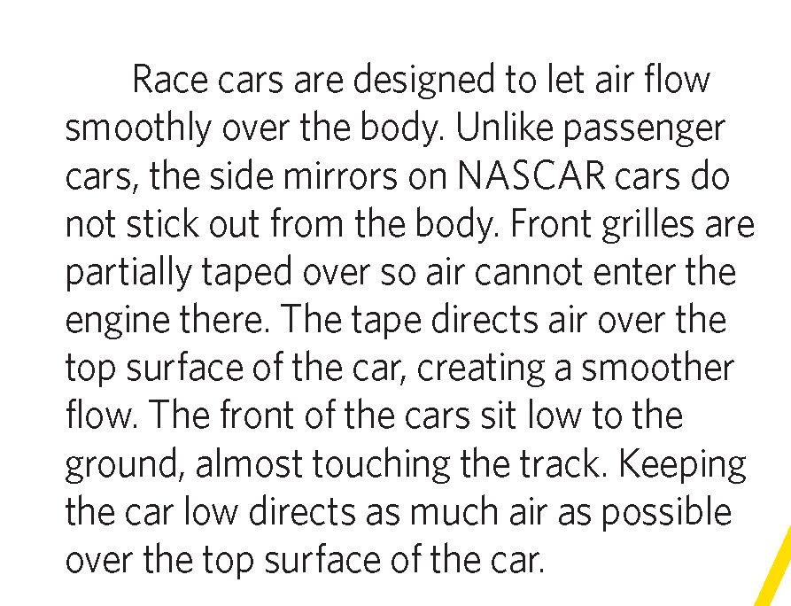 Wings extend above the rear of many race cars such as stock cars and Indy - photo 32