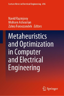 Navid Razmjooy - Metaheuristics and Optimization in Computer and Electrical Engineering