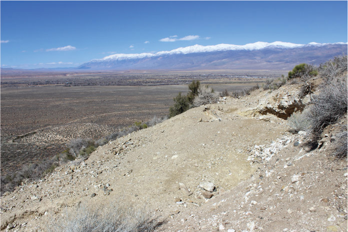 The view toward Bishop from the garnet site Sites 110 Rockhounding This - photo 2