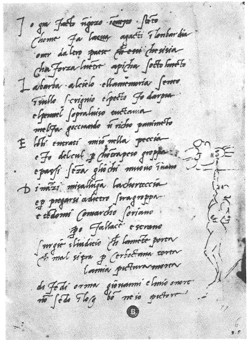 Manuscript page of the sonnet on the Sistine Chapel 1510 COURTESY ARCHIVIO - photo 2