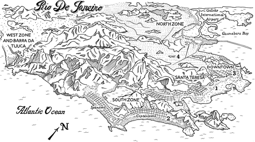 Fig 0 A map of Rio de Janeiro Hotel Glria Copacabana Palace The - photo 1