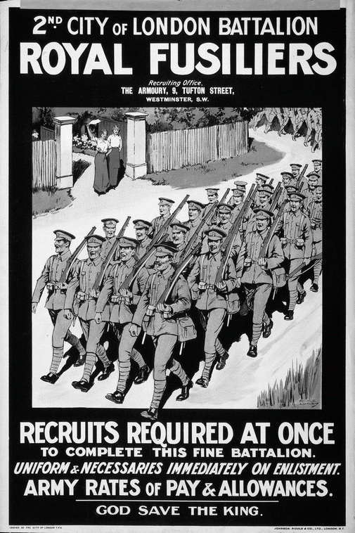 Fig 12 2nd City of London Battalion Royal Fusiliers Recruits Required at - photo 2