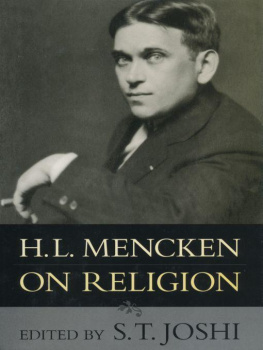 H. L. Mencken - H.L. Mencken on Religion