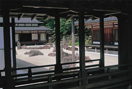 Large granite rocks at a pavilion beside Kongobu-ji Shingon sect temple on - photo 7