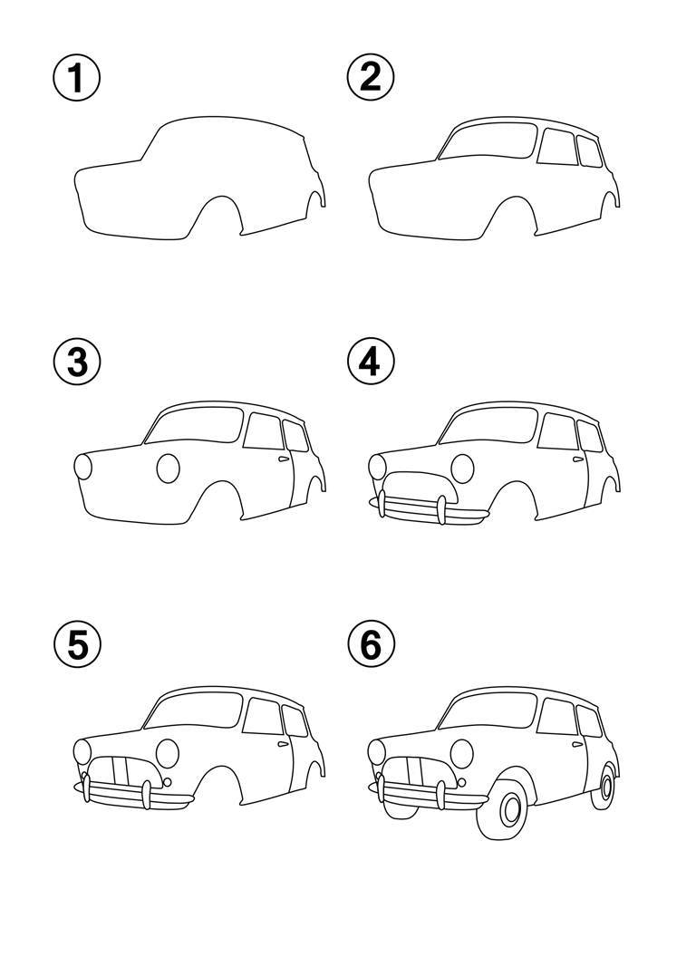 How to Draw Cars Step by Step How to Draw Books for Kids Learn How to Draw 50 Different Cars - photo 2