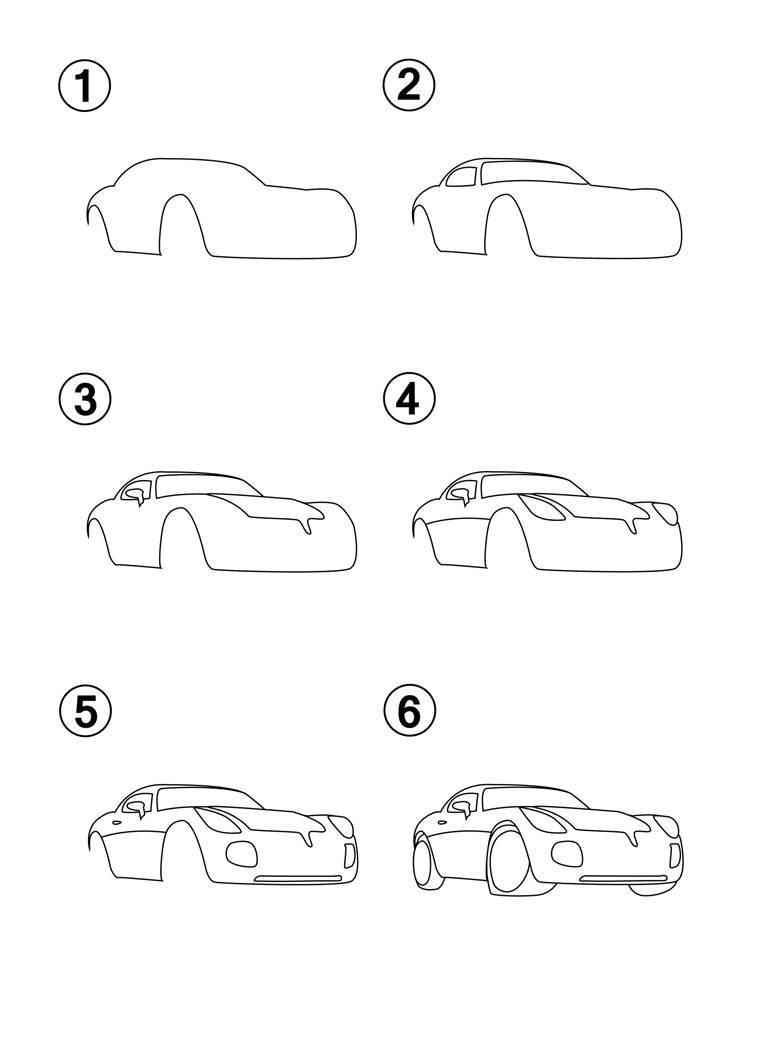 How to Draw Cars Step by Step How to Draw Books for Kids Learn How to Draw 50 Different Cars - photo 3