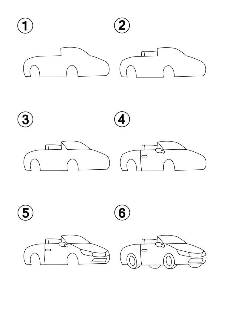 How to Draw Cars Step by Step How to Draw Books for Kids Learn How to Draw 50 Different Cars - photo 11