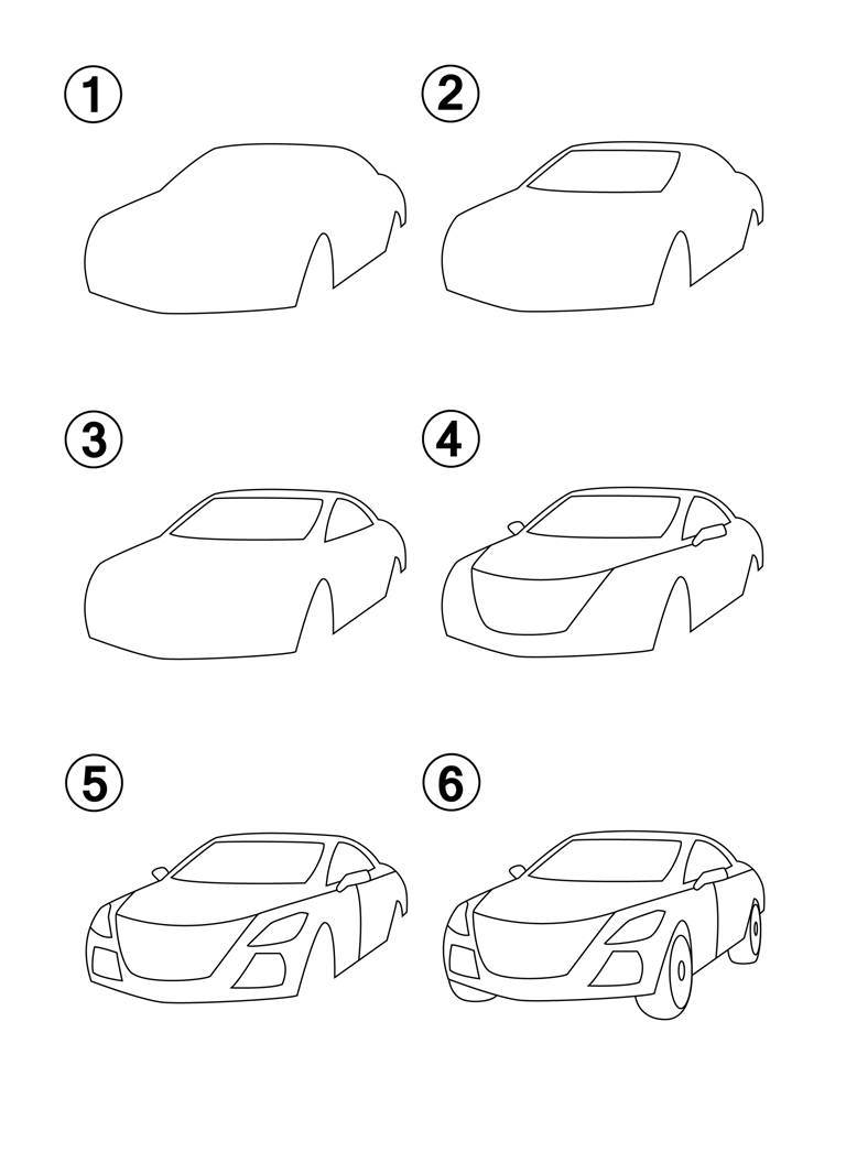 How to Draw Cars Step by Step How to Draw Books for Kids Learn How to Draw 50 Different Cars - photo 12