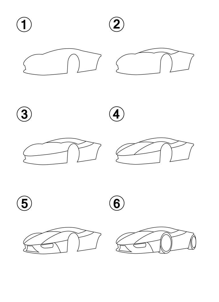 How to Draw Cars Step by Step How to Draw Books for Kids Learn How to Draw 50 Different Cars - photo 23